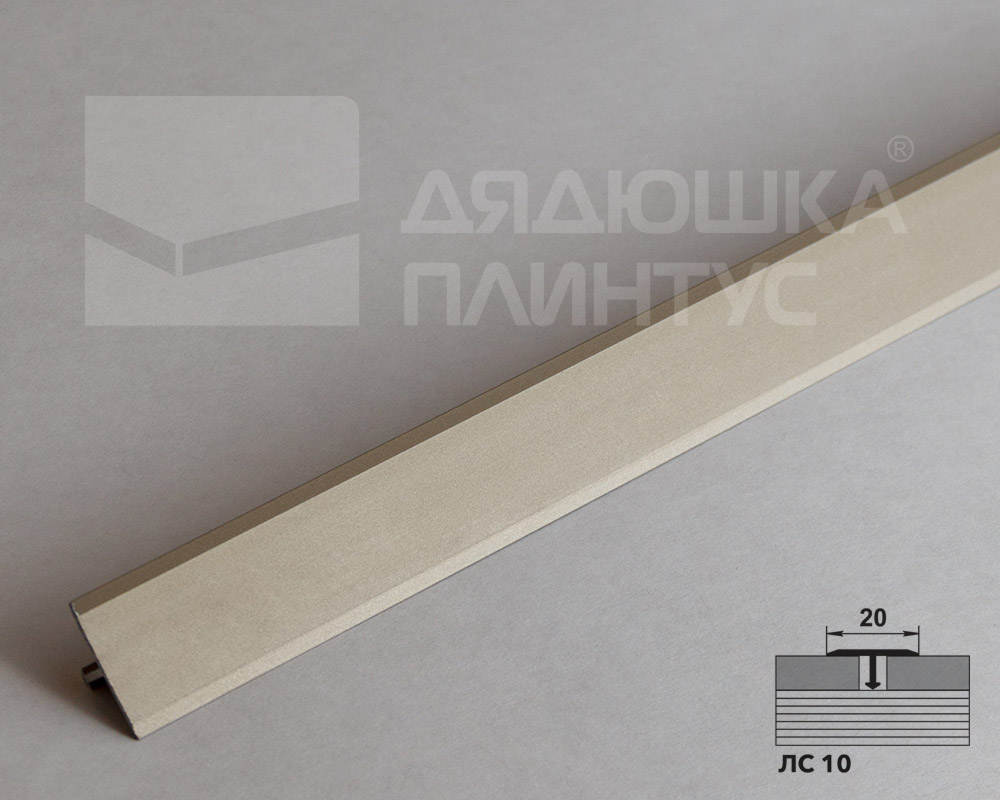 Порог одноуровневый ЛС 10.900.042л Шампань